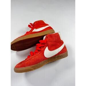Nike Blazer Mid Suede Vintage Max Orange Ivory Size 8 Retro 429988-800 Gum Sole